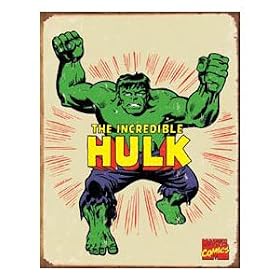 The Incredible Hulk Metal Sign