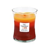 Woodwick Candle Autumn Greetings Trilogy Medium Jar