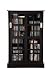 Atlantic 22135382 Windowpane 584 CD/196 DVD/BluRay/Games Wood Cabinet with Sliding Gl...