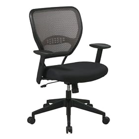 Office Star Latte Air Grid Back Deluxe Task Chair with Adjustable Arms