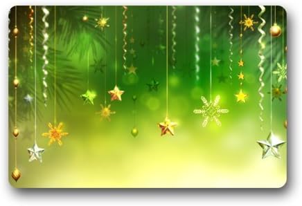 Hot 23.6"(L)x15.7"(W) 3/16" Indoor/Outdoor Christmas Floor Mat