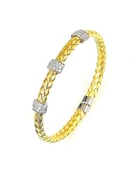 Sterling Silver Cubic Zirconium Bangle