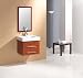 Kitchen & Housewares : 'Roma' Solid Oak Bathroom Vanity Unit Suite with Phoenix Stone Basin and Mirror