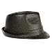 41aDauCS15L. AA75  DISTRESSED LEATHER STYLE BROWN CLASSIC FEDORA