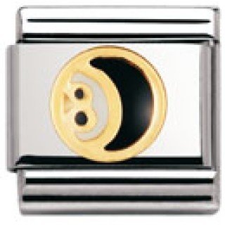 Nomination Composable Classic SPORTS Edelstahl, Email und 18K-Gold (Billardkugel) 030203 Preisvergleich