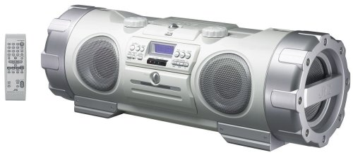 JVC RV NB 10 W MP3-CD-Radiorekorder silber -weiß