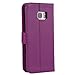 Galaxy S7 Edge Case by Abacus24-7, Purple Flip Leather Wallet Case and Stand Compatible with Samsung Galaxy S7 Edge Phone