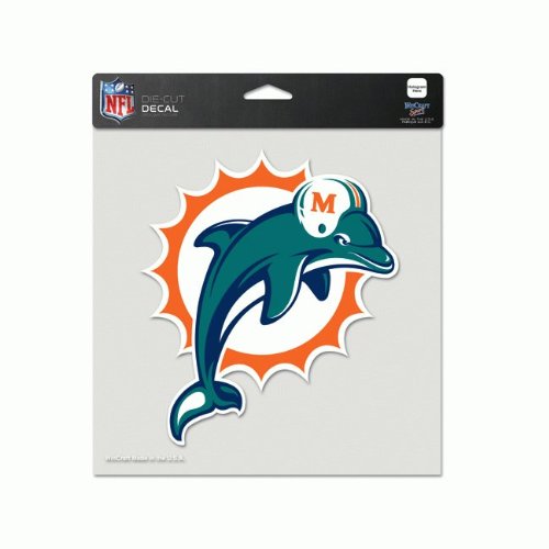 NFL Aufkleber 20 x 20 cm Miami Dolphins