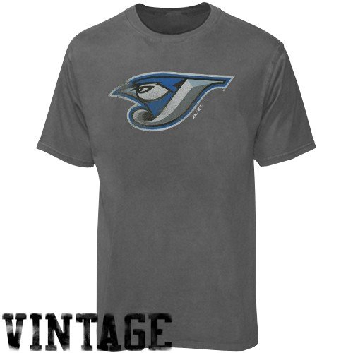 MLB Toronto Blue Jays Adult Short Sleeve Pigment Dye Tee (Pigment Pepper, X-Large)