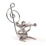 Figurine en �tain souris clarinette