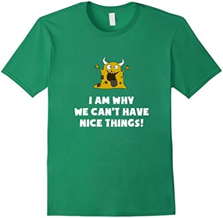 Men's I Am Why We Can't Have Nice Things! Funny Monster T-Shirt 3XL Kelly Green