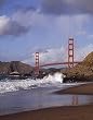 Beach Below Golden Gate Bridge Photograph - Beautiful 16x20-inch Photographic Print by Carol M. Highsmith