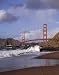 Crashing Surf Below the Golden Gate Bridge - Dramatic 16"x20" Photographic Print by Carol M. Highsmith