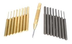 SE 18 pc. Brass and Carbon Steel Drive Pin Punch Set