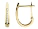 Diamond Hoop Earrings 1/10 ctw in Yellow Gold