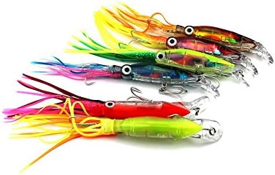 Smartonly Lot 6pcs Fishing Set 14cm 40g Octopus bait Fishing Lures Baits Crankbait Soft Baits Lure 6 colors Fishing Hooks