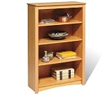 Maple 48 High Four Shelf Bookcase