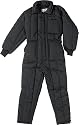 Black Insulated Kids Coveralls