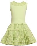 Bonnie Jean Girls 2-6X Knit Bodice To Mesh Skirt With Sparkles