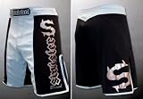 SINISTER GLADIATOR SIVLER/BLACK MMA FIGHT SHORTS SIZE 40