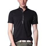Doublju Mens Casual Chinese Collar Short Sleeve T-shirt (T125Z)
