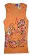 Loves to Cuddle Coral Bunny Rib T for women