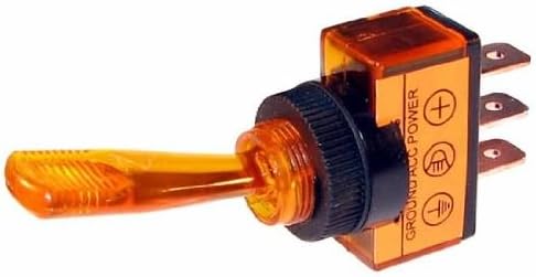 The Best Connection 2617J Amber 12V Toggle Switch