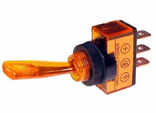 The Best Connection 2617J Amber 12V Toggle Switch