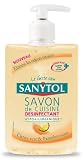 Sanytol - 33650130 - Savon de Cuisine Désinfectant - Citron Vert et Pamplemousse - 250 ml - Lot de 2