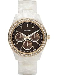 Fossil Stella Brown Dial Cream Bracelet Womens Watch ES2794 [Watch]