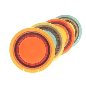 Buy Certified International Sedona 11-1 4-Inch Dinner Plate, Set of 4 Assorted Designs