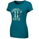 NFL Blaine Gabbert Jacksonville Jaguars #11 Women's Neutral Zone T-Shirt - Teal (Large)