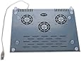 USB Powered and Most Efficient Metal Cooler Pad with 3 Built-in Fans for Notebook Computers