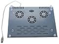 USB Powered and Most Efficient Metal Cooler Pad with 3 Built-in Fans for Laptop Computer