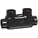 Morris Products 97024 Insulated In-Line Splice, Black, 600 - 4 Wire Range, 5/16" Allen Hex, 5.63" Length, 1.50" Width, 3.00" Height