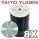 Taiyo Yuden 8x 4.7GB DVD-R Silver Thermal in Cake Box (100 pack)