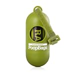 Earth Rated Green Dispenser with 15 Dog Waste Poop Bags
