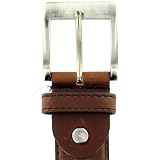 Mens Brown Embossed Belt (Blt7) by The Best Belt Company