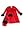 Just Peachy - Girls Long Sleeved Holiday Velvet Dress Set with Matching Purse, Red, Black (Size 6X)