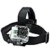 Masione® Gopro Head Strap/Belt Harness Mount for Gopro HD Hero4 Hero3+ Hero3 Hero2 1 cameras Adjustable(Black)