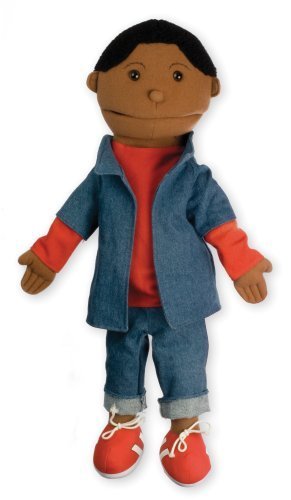 Childrens Toyshop  Toys : Medium Puppet Buddie Black Boy Puppet