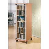 Produkt-Bild: VCM 30032 CD/DVD-Turm Valenza, kern-nussbaum