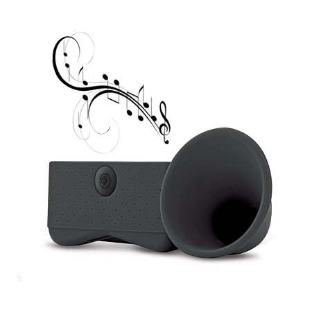 Horn Stand for Iphone 4S Black Portable Horn Speaker