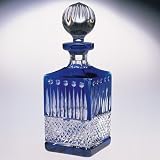 K.L. COBALT SQUARE DECANTER