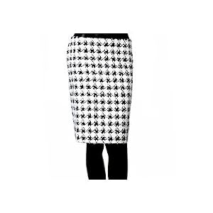 Escada Graphic Print Tweed Skirt