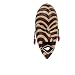 Mask Hausa Striped Wall mask - Handmade in Ghana