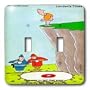Londons Times Funny Music Cartoons - Waning Popularity - Light Switch Covers - double toggle switch