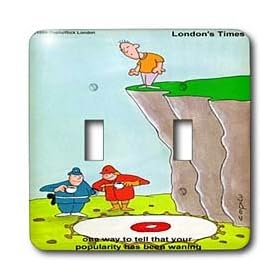 Londons Times Funny Music Cartoons - Waning Popularity - Light Switch Covers - double toggle switch