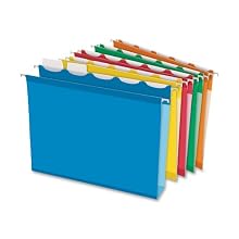 Pendaflex Ready-Tab Extra Capacity Hanging Folder, 20 Box, 1/5 Cut, Letter Assorted