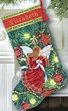 Dimensions Gold Collection Christmas Angel Stocking Needlepoint Kit
